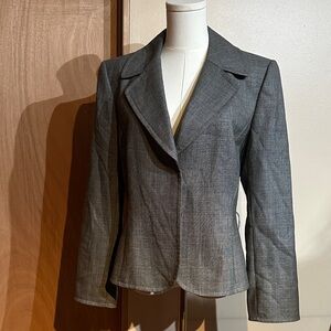 Tahari Charcoal Blazer Jacket